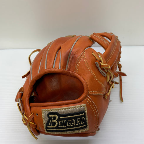 BELGARD 硬式 大人 一般 内野手用 グローブ グラブ 右投げ BBー102 中古品 野球 6051
