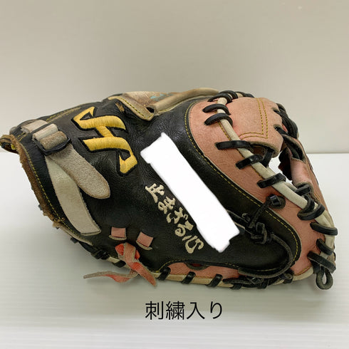 ハタケヤマ HATAKEYAMA PRO-M8 軟式 大人 一般 キャッチャーミット 捕手 グローブ グラブ 右投げ 中古品 野球 9901