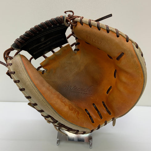 ウィルソン Wilson ワナビーヒーロー RHT2BZ 軟式 大人 一般 キャッチャーミット 捕手 グローブ グラブ 右投げ 中古品 野球 8843