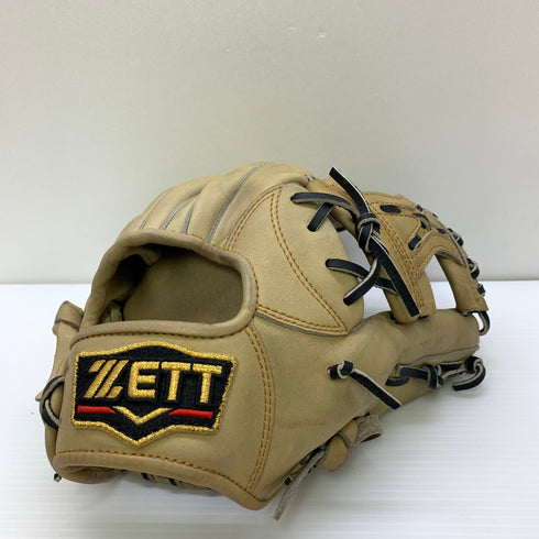 ゼット ZETT プロステイタス PROSTATUS 軟式 大人 一般 内野手用 グローブ グラブ 右投げ 中古品 グローブ袋付き 野球 9991