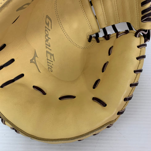ミズノ MIZUNO グローバルエリート 軟式 大人 一般 キャッチャーミット 捕手 グローブ グラブ 右投げ 1AJCR32510 中古品 グローブ袋付き 野球 7956