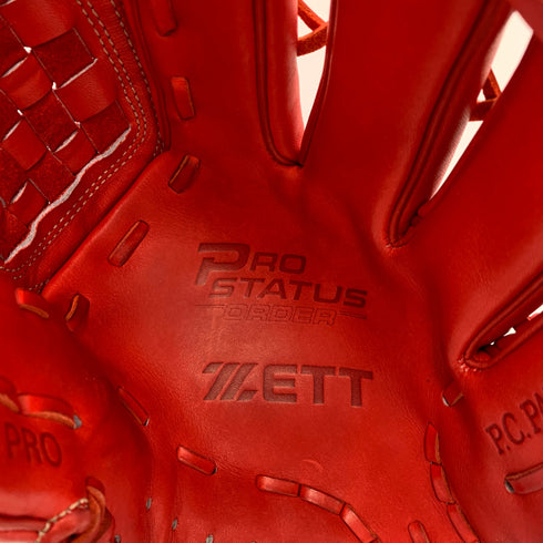 ゼット ZETT プロステイタス 硬式 大人 一般 投手用 グローブ ピッチャー グラブ 右投げ BPG-PRO 中古品 グローブ袋付き 野球 6195