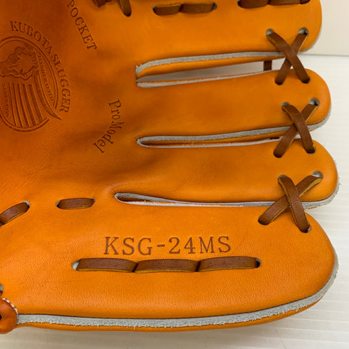 久保田スラッガー KUBOTA SLUGGER 硬式 大人 一般 内野手用 グローブ グラブ 右投げ KSG-24MS 中古品 箱付き 野球 7924
