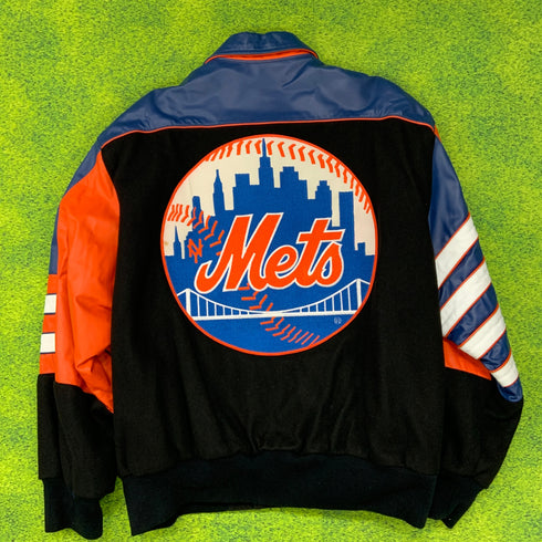 JEFF HAMILTON METS スタジアムジャンパー ジェフハミルトン メッツ MLB レザー アウター 革 Lサイズ H-4496