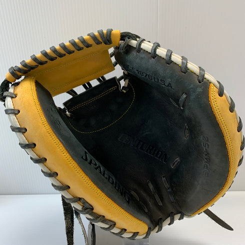 SPALDING 軟式 大人 一般 キャッチャーミット 捕手 グローブ グラブ 右投げ SPMN-52 中古品 野球 7046