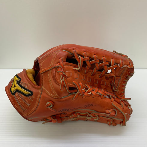 ミズノ MIZUNO ミズノプロ 硬式 大人 一般 外野手用 グローブ グラブ 右投げ 中古品 グローブ袋付き 野球 6025