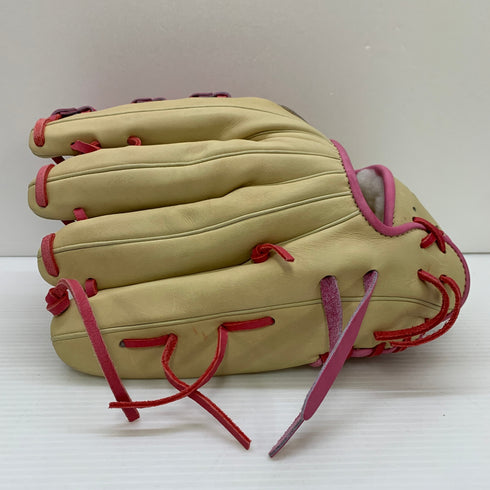 MUJI GLOVE 硬式 大人 一般 外野手用 グローブ グラブ 右投げ 中古品 野球 7686