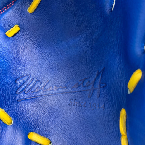 ウィルソン Wilson ウィルソンスタッフ Wilson Staff 20J 軟式 大人 一般 投手用 グローブ ピッチャー グラブ 右投げ 中古品 グローブ袋付き 野球 8629