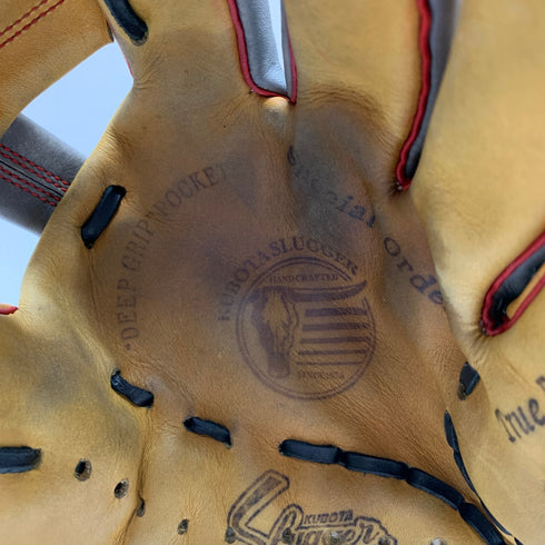 久保田スラッガー KUBOTA SLUGGER オーダー 軟式 大人 一般 内野手用 グローブ グラブ 右投げ 24ms 中古品 野球 7585