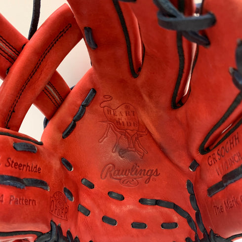 ローリングス Rawlings HOH GRSOGHH 軟式 大人 一般 内野手用 グローブ グラブ 右投げ オーダー 中古品 グローブ袋付き 野球 9306