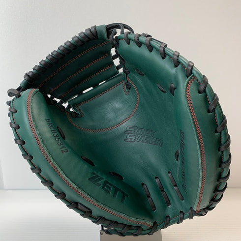 中古品 ゼット ZETT ソフトステア 軟式 キャッチャーミット BRCB35312 5158