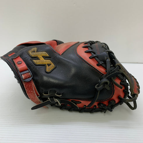 ハタケヤマ HATAKEYAMA 心 軟式 大人 一般 キャッチャーミット 捕手 グローブ グラブ 右投げ PRO-27 中古品 野球 7917