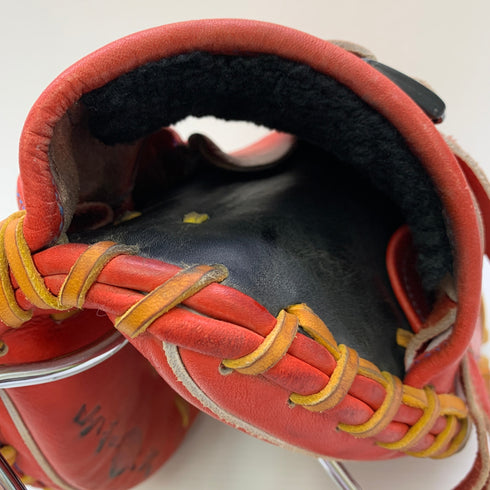 ハタケヤマ HATAKEYAMA WN-23M6 軟式 大人 一般 キャッチャーミット 捕手 グローブ グラブ 右投げ 中古品 グローブ袋付き 野球 8910