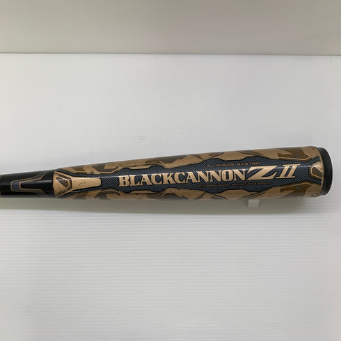 ゼット ZETT ブラックキャノンZ2 軟式 大人 一般 FRP製バット BCT35804 トップバランス 中古 ケース付き 野球 7964