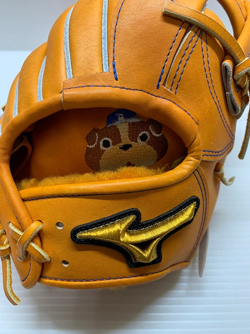 中古品 ミズノ MIZUNO ミズノプロ CRAFTED EDTION 硬式 内野手用グローブ TM型 1AJGH29003 刺繍有り 4376