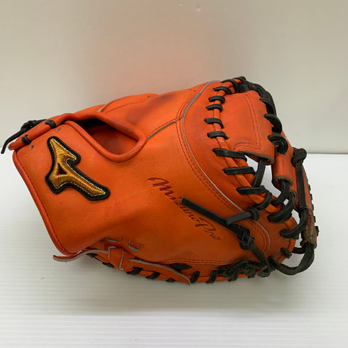 ミズノ MIZUNO ミズノプロ mizunopro 1AJCR31000 軟式 大人 一般 キャッチャーミット 捕手 グローブ グラブ 右投げ 中古品 グローブ袋付き 野球 1022
