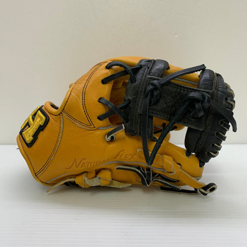 ハイゴールド HI-GOLD 己極 OKG-6024 軟式 大人 一般 二塁手・遊撃手用 グローブ グラブ 右投げ 中古品 野球 9048