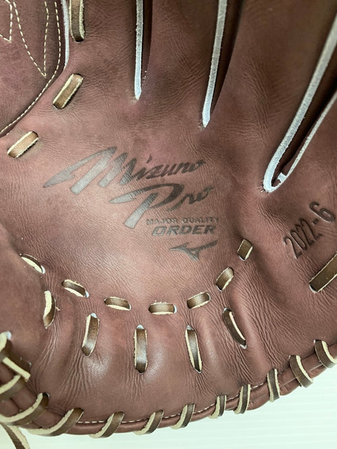 中古品 ミズノ MIZUNO ミズノプロ オーダー硬式 投手用グローブ HAGAJAPAN 刺繍有り 4369