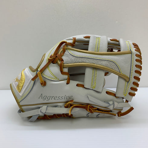 久保田スラッガー KUBOTA SLUGGER 軟式 大人 一般 内野手用 グローブ グラブ 右投げ オーダー 中古品 グローブ袋付き 野球 8434