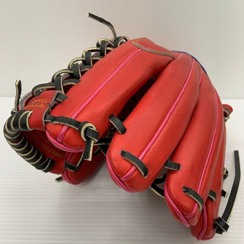 中古品 ジームス Zeems ハイレベルオーダー 軟式 内野手用 オーダーグローブ 刺繍入り 3999