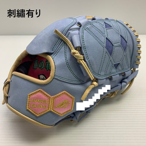 中古品 ジュンケイグラブ JUNKEI-GLOVE オーダー 限定 軟式 投手用グローブ JG-108AR 刺繍有り 5329