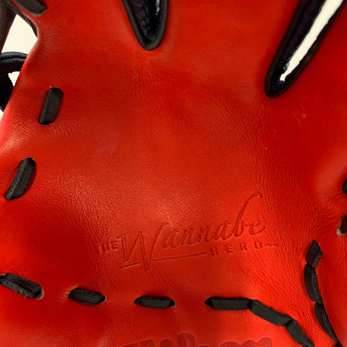 ウィルソン Wilson ワナビーヒーロー 軟式 大人 一般 内野手用 グローブ グラブ 右投げ RHV86H 中古品 野球 6063