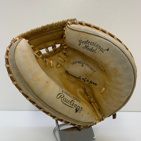 ローリングス Rawlings 軟式 大人 一般 キャッチャーミット 捕手 グローブ グラブ 右投げ RMC-800 中古品 野球 7939