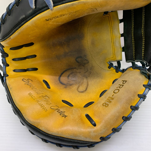 ハタケヤマ HATAKEYAMA PRO-M8 軟式 大人 一般 キャッチャーミット 捕手 グローブ グラブ 右投げ 中古品 野球 1472