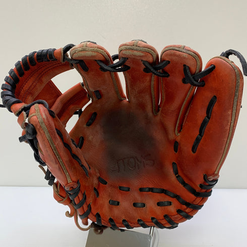アトムズ ATOMS 1904 硬式 大人 一般 内野手用 グローブ グラブ 右投げ 中古品 野球 8865