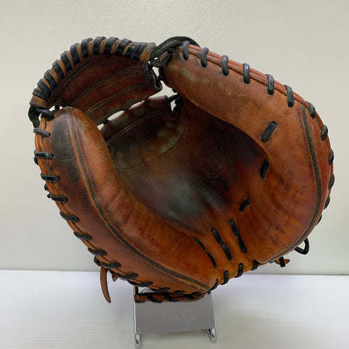 ハタケヤマ HATAKEYAMA 硬式 大人 一般 キャッチャーミット 捕手 グローブ グラブ 右投げ 中古品 野球 1110
