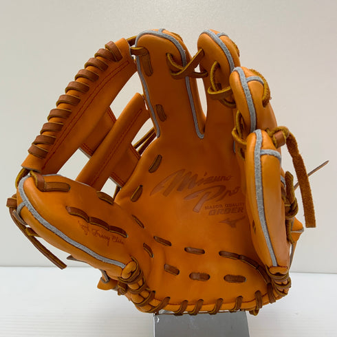 ミズノ MIZUNO ミズノプロ HAGAJAPAN 硬式 大人 一般 内野手用 グローブ グラブ 右投げ AXI-1型 中古品 グローブ袋付き 野球 6641
