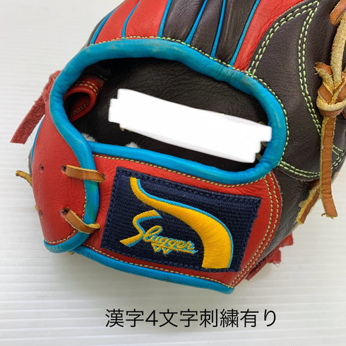 久保田スラッガー KUBOTA SLUGGER スペシャルオーダー 軟式 大人 一般 内野手用 グローブ グラブ 右投げ 中古品 野球 8175