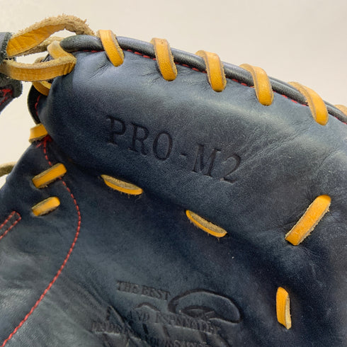 ハタケヤマ HATAKEYAMA PRO-M2 軟式 大人 一般 キャッチャーミット 捕手 グローブ グラブ 右投げ 中古品 野球 8834