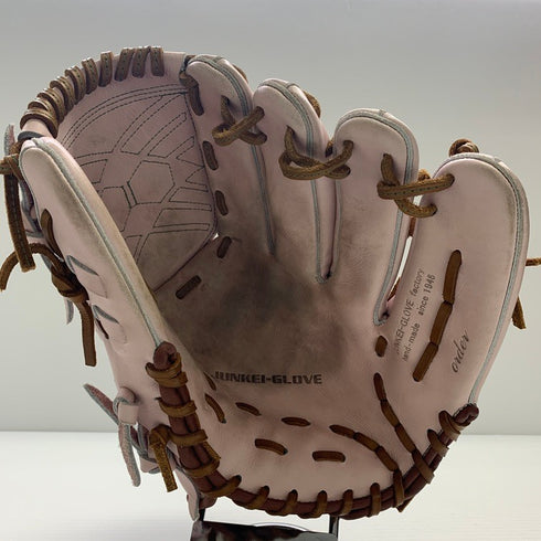 中古品 ジュンケイグラブ JUNKEI-GLOVE オーダー 軟式 投手用グローブ JG-141AR 刺繍有り 5326