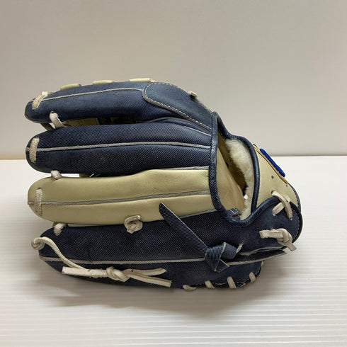 中古品 44 フォーティーフォー デニム 軟式硬式兼用 内野手用グローブ 4646