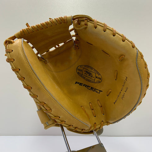 ミツワタイガー 美津和タイガー 軟式 大人 一般 キャッチャーミット 捕手 グローブ グラブ 右投げ 中古品 野球 9527
