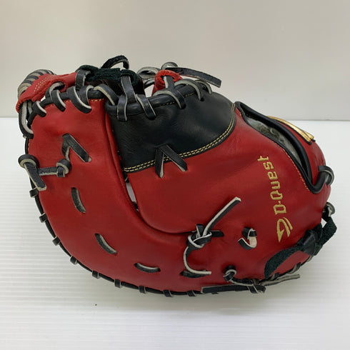 Dクエスト 軟式 大人 一般 ファーストミット 一塁手 グローブ グラブ 右投げ 中古品 野球 6522