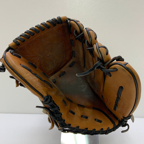 ミズノ MIZUNO ミズノプロ mizunopro HAGAJAPAN 硬式 大人 一般 投手用 グローブ ピッチャー グラブ 右投げ オーダー 中古品 野球 9106