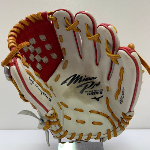 ミズノ MIZUNO ミズノプロ mizunopro 軟式 大人 一般 内野手用 グローブ グラブ 右投げ オーダー 中古品 グローブ袋付き 野球 9600