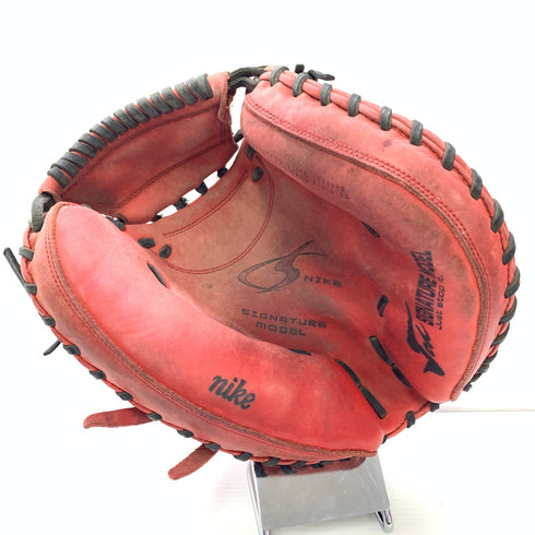 ナイキ NIKE 軟式 大人 一般 キャッチャーミット 捕手 グローブ グラブ 右投げ 中古品 野球 9716