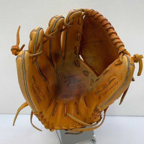 ミズノ MIZUNO ミズノプロ 硬式 大人 一般 投手用 グローブ ピッチャー グラブ 左投げ SAMPLE1501 中古品 野球 7703