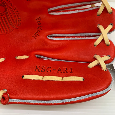久保田スラッガー KUBOTA SLUGGER KSG-AR4 硬式 大人 一般 内野手用 グローブ グラブ 右投げ タグ付き グローブ袋付き 野球 8905