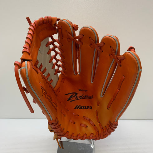 ミズノ MIZUNO ビューリーグ プロフェッショナル 軟式 大人 一般 外野手用 グローブ グラブ 右投げ 2GN30417 中古品 野球 8185