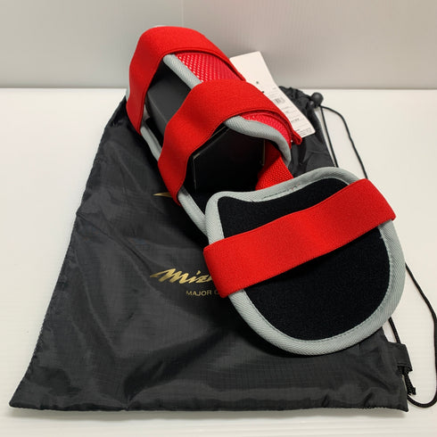 ミズノ MIZUNO フットガード フリー/右足左打者用 レッド 1DJLG51162 H-4369