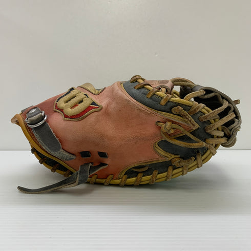 ウィルソン Wilson ワナビーヒーロー 軟式 大人 一般 キャッチャーミット 捕手 グローブ グラブ 右投げ RHPSTZ 中古品 野球 6802