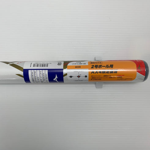ミズノ MIZUNO AX4 少年ソフトボール用 子ども FRP製バット 1CJFS62480 ミドルバランス ケース付き 7503