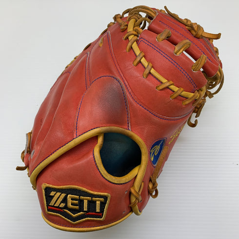 ゼット ZETT プロステイタス 軟式 大人 一般 キャッチャーミット 捕手 グローブ グラブ 右投げ BRCPRO 中古品 野球 8291