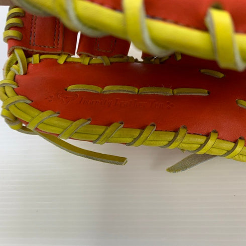 中古品 ミズノ MIZUNO ミズノプロ 硬式 捕手用オーダーグローブ ファーストミット HAGA製刺繍有り 5830