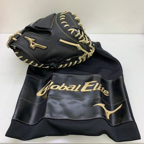ミズノ MIZUNO グローバルエリート 軟式 大人 一般 キャッチャーミット 捕手 グローブ グラブ 右投げ 1AJCR31300 タグ付き グローブ袋付き 野球 6214