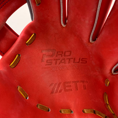 ゼット ZETT プロステイタス PROSTATUS BRGPRO 軟式 大人 一般 内野手用 グローブ グラブ 右投げ オーダー 中古品 グローブ袋付き 野球 8668
